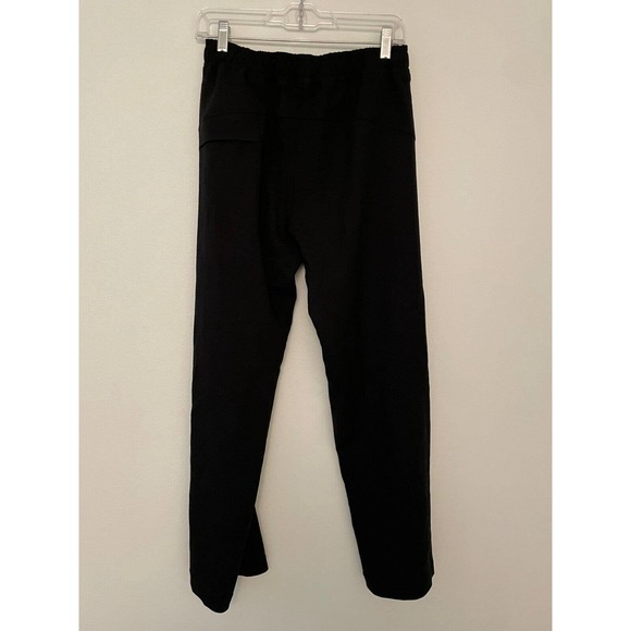 Paskho Pants Womens M Elastic Waist Athleisure Nylon Stretch Mid Rise Straight - Picture 2 of 7